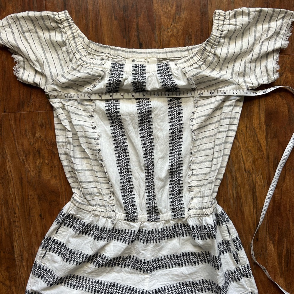 The Impeccable Pig Women’s Size Large Black and White Romper - Picture 8 of 11